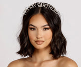 Bandeau à strass « C'est mon anniversaire »